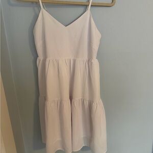 Amazon Women's Light Pink Tiered Spaghetti-Strap Midi Dress